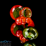 Bubbler Water Pipe - Blood Butter and Line Work Bubbler by Steve Kelnhofer #881