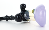 Bubbler Water Pipe - Purple and Black Butter Bubbler by Steve K. #913