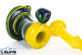 Bubbler Water Pipe - Goldmember Butter and Line Work Bubbler by Steve K #919