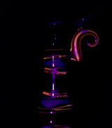Bubbler Water Pipe - Heady Halloween Line Work Bubbler by Shimkus Glass #9