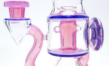 Water Pipe Bong - Pink and Purple suroT Recycler by Joe Copeland #1028
