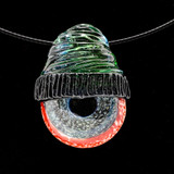 Glass Jewelry - Eye Beanie Pendant by Junkie Glass #130