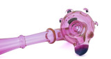 Sherlock Flower Pipe - Gold Fumed Purple with Planet Marble by Steve K. #479