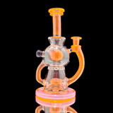 Water Pipe Bong - Karmaline over Tangie Globetrotter Recycler w/ Pelican Case by Dynamic Glass #1046