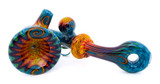 Flower Pipe - Wig Wag Sherlock Pipe with UV Accents by Andy G. #489