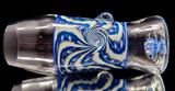 Drinking Glass - Trippy Blue Pint Glass by Steve K. #49