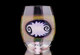 Drinking Glass - Pink Butter Wig Wag Whiskey Glass by Steve Kelnhofer #94