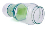 Custom Glass Water Bottle -  Green Sexy Wide Mouth by Steve K. #60