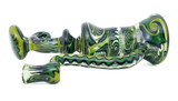 Water Pipe Bong - Grabber Green Banger Hanger Mini Tube by Shimkus Glass #19