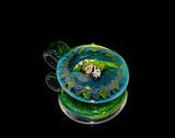 Glass Jewelry - Frog Luigi Millie Pendant by Micro's Workshop #143