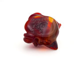 Glass Jewelry - Red Blickey Pendant by Casto Glass #145