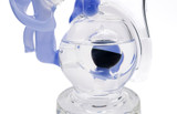 Water Pipe Bong - Marble Ball Perc Moving Forward Recycler by Steve K. #73