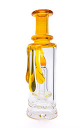 Puffco Peak Water Filter - Yellow Drippy Puffco Top by Uzzi Glass #24