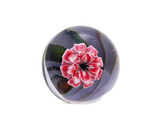 Handcrafted Cremation Flower Marble – Personal Tribute Urn & Keepsake with Gold, Silver, and Ashes