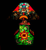 Color Changing Stained Glass Lamp and Clock