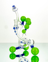 Blue Cheese Dab Recycler by Clayball Glass #91-6159
