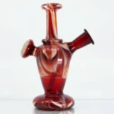 Red Burst Mini Dab Rig by Steve H. Glass #95