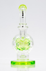 Elev8 Glass Sea Mine Dab Rig and Water Pipe Toxic Green