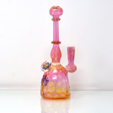 Pink Fume Dab Rig by Lyric Glass #135