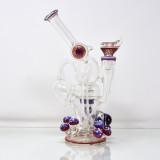 Mushroom Set Dab Recycler by Raj Glass #148