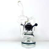 Black & Blue Honeycomb Diffuser Dab Recycler by Steve Kelnhofer #159