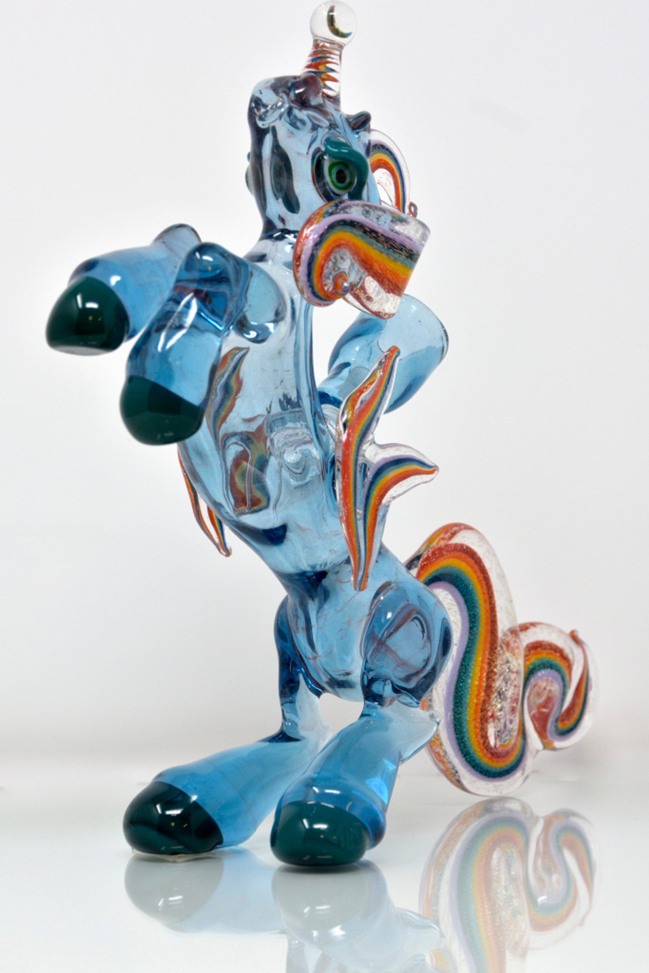Elev8 Presents Unicorn Dab Rig By Amy Likes Fire Glass 162