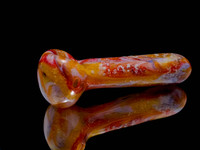 Marbled Glass Pipe Cremation Urn Keepsake 5-6 inches
