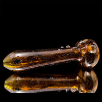 Woodgrain sandblasted Glass Pipe Cremation Urn Keepsake