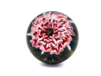 Handcrafted Cremation Flower Marble – Personal Tribute Urn & Keepsake with Gold, Silver, and Ashes