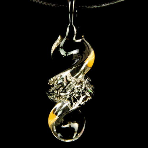 Cremation Glass Color Swirl Pendant Design 2
