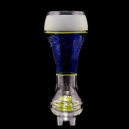 Custom Cremation Urn Keepsake Drinking Glass – Handmade Borosilicate Glass with Gold, Silver & Ashes