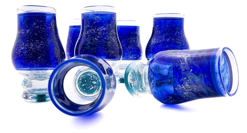 Set of 8 cremation whiskey keepsakes infused with ashes