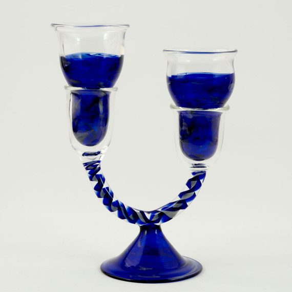 One Of a Kind Blue Wedding Glasses and cups by Steve Kelnhofer