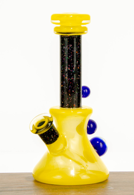 Yellow UV Crushed Opal Time Tube by Happy 609