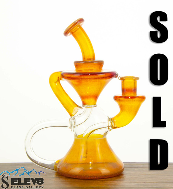 Amber Purple Frit Color Klein Recycler by Happy Time Glass 638