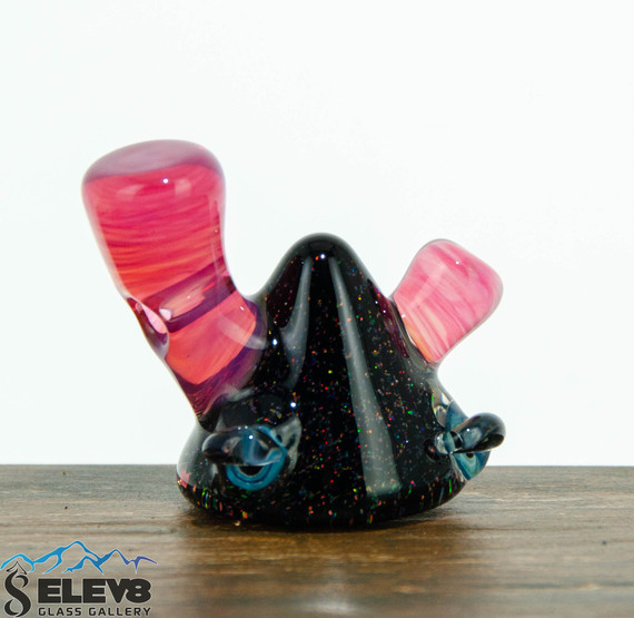 Crushed Opal Lerk Head Pendant by Lerk The World Glass #51