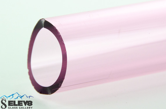 Borosilicate Glass Tubing - Pink 38mm