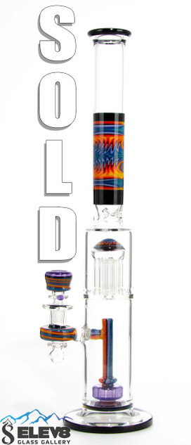 Full Size Multi Percolator Flower Tube by Hedman Headies #786