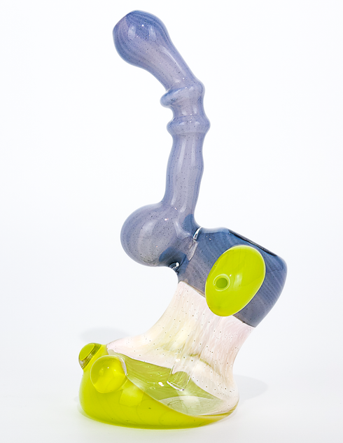 Bubbler Water Pipe - Britney Spears and Lime Butter Bubbler by Steve Kelnhofer #914
