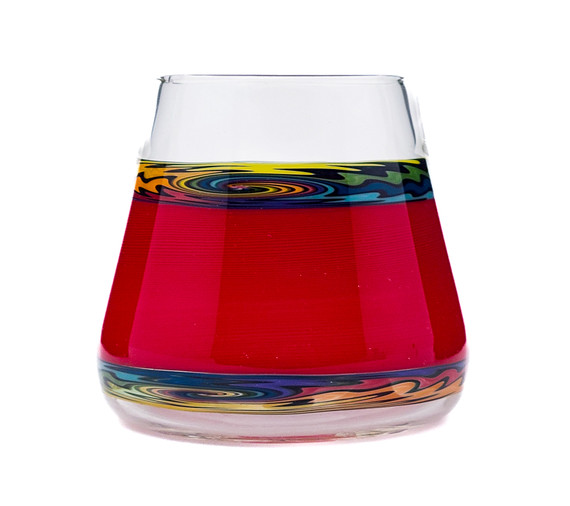 Drinking Glass - Skittles and Taylor Swift Butter Whiskey Glass by Steve K and Shimkus Glass #92