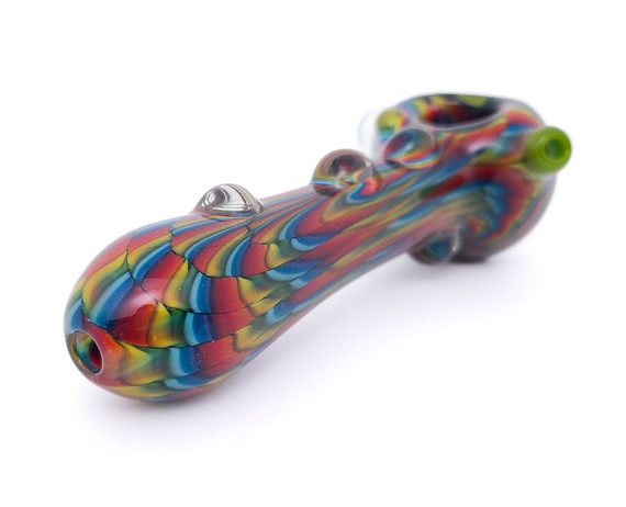 Flower Pipe - Trippy Tech Spoon Pipe by Steve K. #40