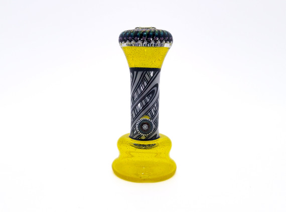 Puffco Peak Mouthpiece - Yellow Dot Implosion Puffco Peak Top w/ CFL Accents by Reverend Morse X Steve H. #3