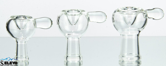 Clear Push Bowl For Water Pipe, mini tubes and rigs by Elev8