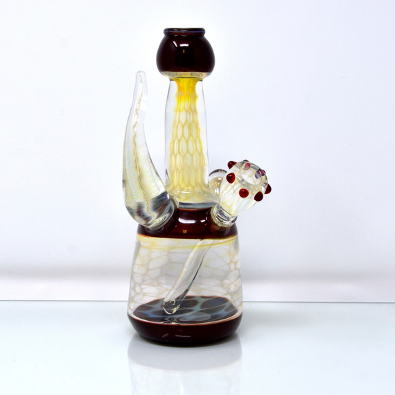 Honeycomb Horn-Suckler Dab Rig by Brent Thackery Glass #137
