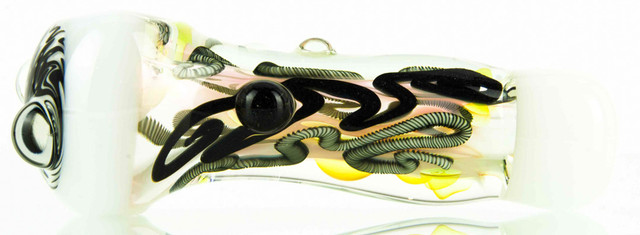 Fumed Inside Out 4pc Flower Spoon with Wig Wag Window by Steve Kelnhofer #50 Fumed Inside Out 4pc Flower Spoon with Wig Wag Window by Steve Kelnhofer #50