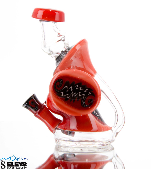 ELEV8 PREMIER MOVING FORWARD RECYCLER Michael Jordan color and Pomegranate over white BY STEVE KELNHOFER #276