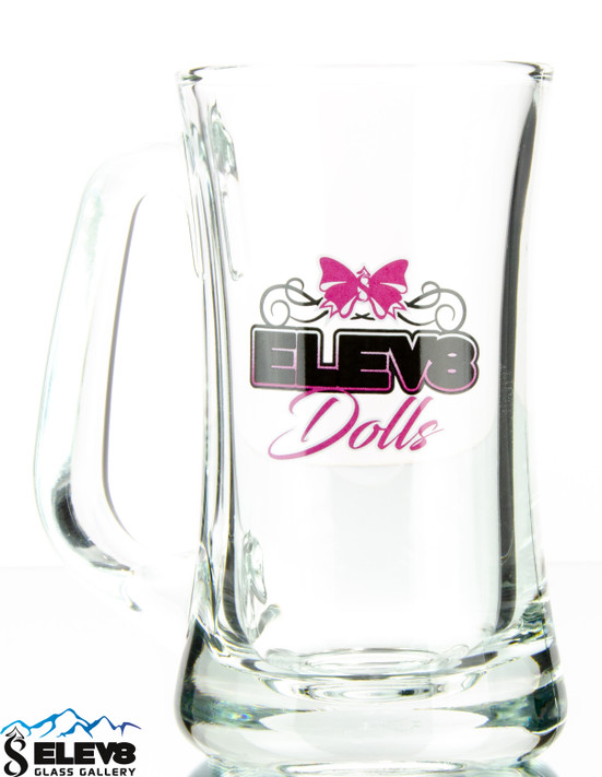 Elev8 Dolls Scandinavian Beer Mug Glass 15 oz