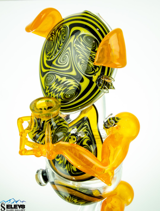 Yellow & Black Ferankshanaw Rig w Functioning Arm by Steve Kelnhofer #405 Yellow & Black Ferankshanaw Rig w Functioning Arm by Steve Kelnhofer #405