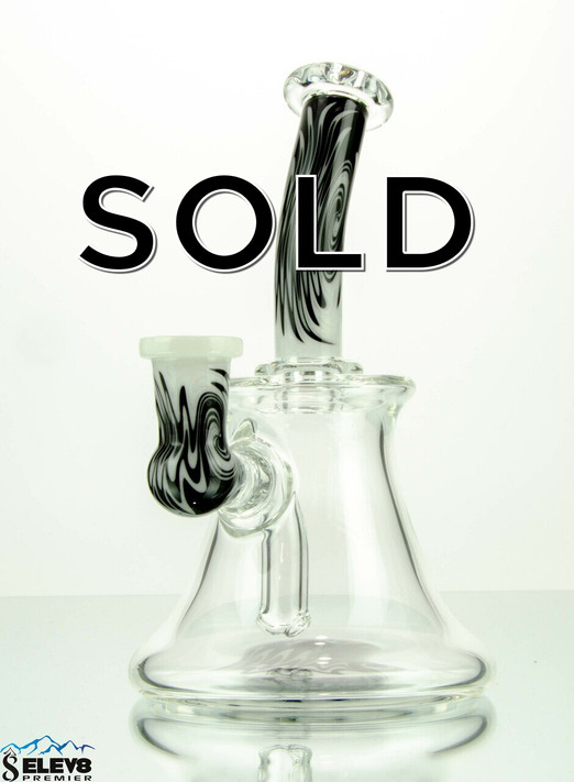 Black & White Wigwag Linework Minitube by Jemmie Bandy  #431