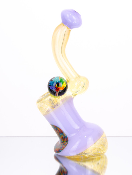 Lilac Bubbler with Trippybone by Steve Kelnhofer #518 Lilac Bubbler with Trippybone by Steve Kelnhofer #518
